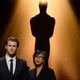 Actor Chris Hemsworth and Academy of Motion Picture Arts and Sciences President Cheryl Boone Isaacs speak at the 86th Academy Awards nominations announcement Jan. 16, 2014, in Beverly Hills, Calif.
ROBYN BECK/AFP/Getty Images
